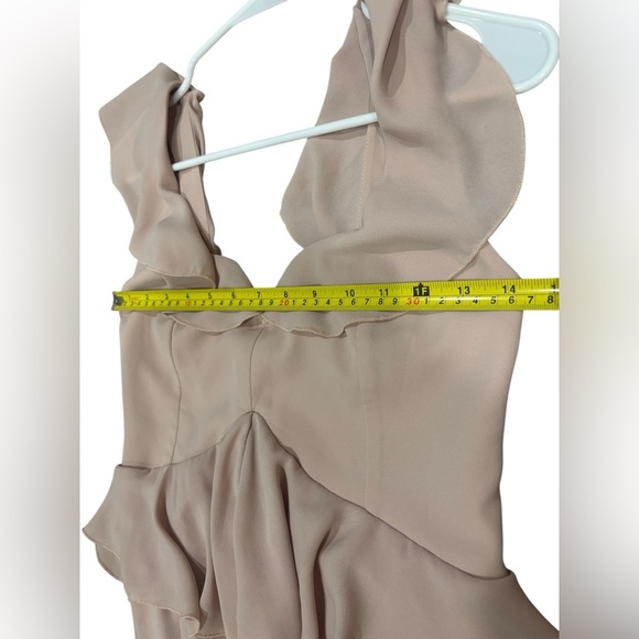 Show Me Your Mumu Small Reese Ruffle Dress in Dusty Blush Crisp Tiered sundress - Picture 13 of 15